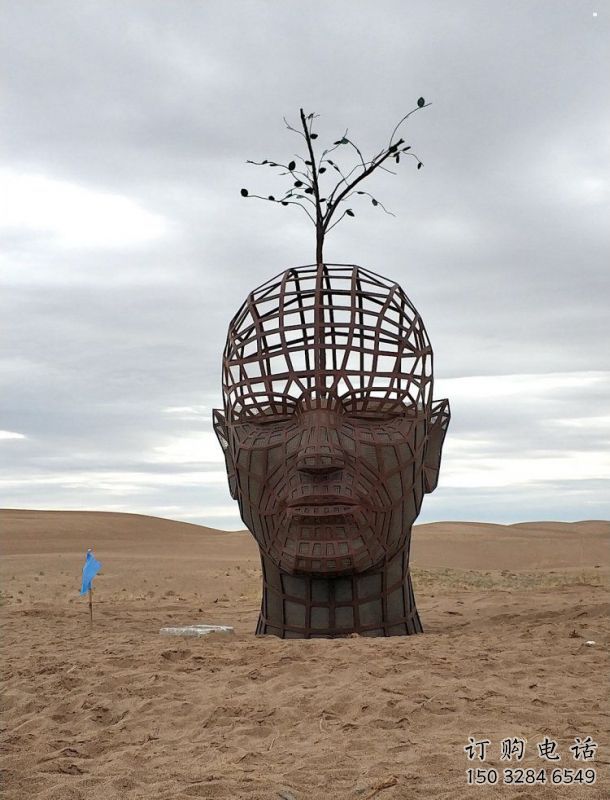 人頭像雕塑標(biāo)準(zhǔn)，彩鋼制作，鏤空鐵藝人頭像雕塑優(yōu)價(jià)