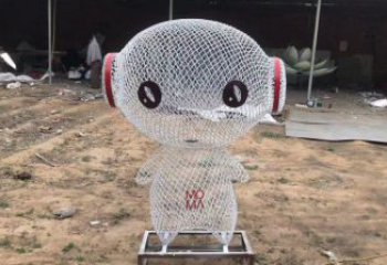 鏤空人物雕塑廠家，編織工藝，公園廣場戶外卡通人物雕塑