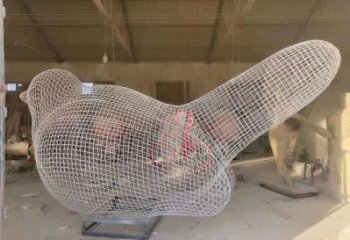 鏤空鳥雕塑通用，花園小品，景觀鐵藝小鳥雕塑優價