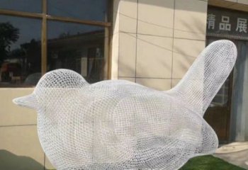 鏤空鳥雕塑優選，多彩藝術，抽象鐵藝小鳥雕塑選用