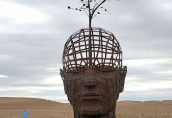 人頭像雕塑標(biāo)準(zhǔn)，彩鋼制作，鏤空鐵藝人頭像雕塑優(yōu)價