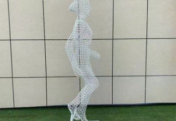 鏤空體育雕塑供求，編織雕塑，鐵藝健兒人物雕塑制造商