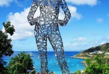 鏤空人物雕塑工廠選用，街道標識，鐵藝字母人物雕塑