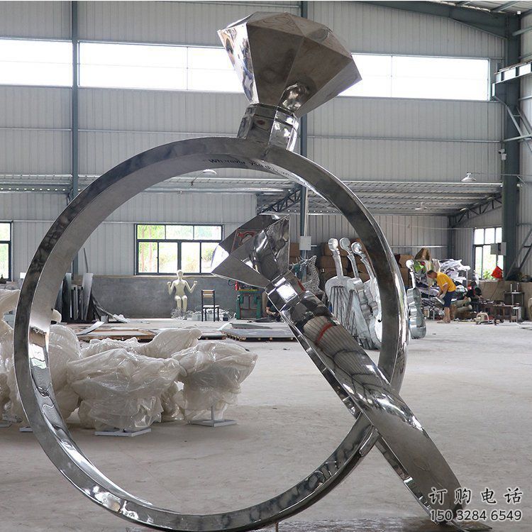 廣場鉆戒雕塑供需，廣場雕塑，鉆戒雕塑定制廠家