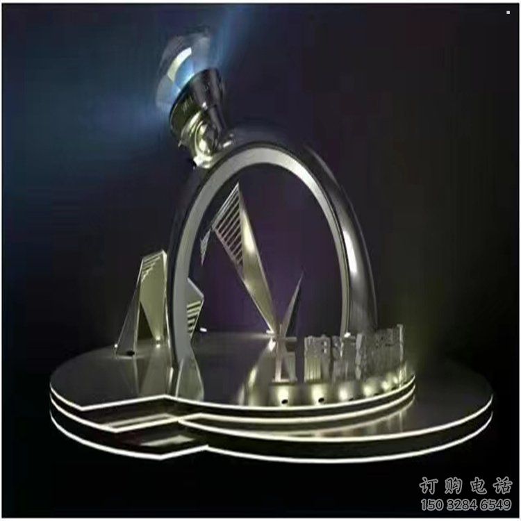 景觀鉆戒雕塑批發，拉絲工藝，景觀鉆戒雕塑承接