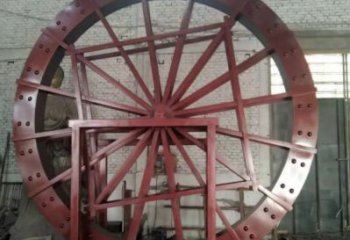 創(chuàng)意水車(chē)雕塑