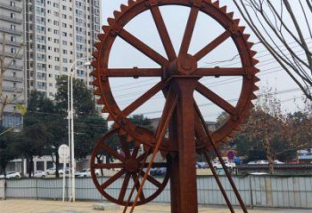 美陳水車(chē)雕塑