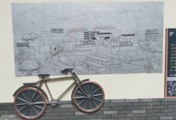 水車(chē)雕塑預(yù)定，城區(qū)小品，民俗水車(chē)雕塑制造商