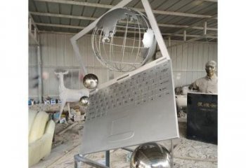 金屬筆記本雕塑制造商，鋼管組合，公共筆記本雕塑優選