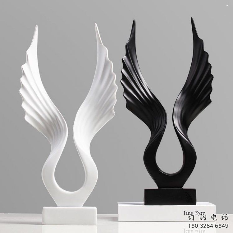 景區(qū)翅膀雕塑，公園歐式雕塑，鐵藝材質(zhì)