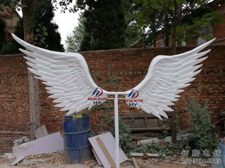 鳥翅雕塑標準，廣場雕塑，不銹鋼鳥翅雕塑供給