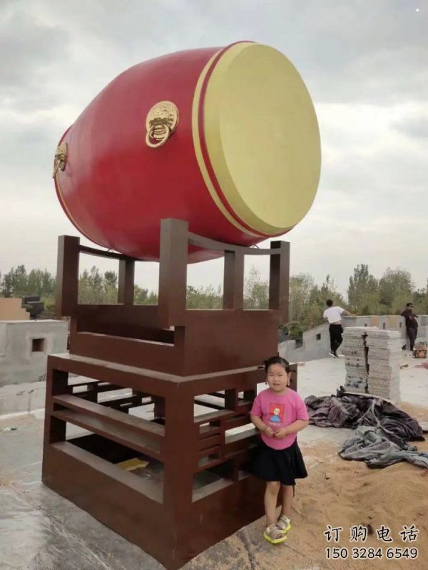 商場鑼鼓雕塑常用，公園小品，房地產不銹鋼鑼鼓雕塑生產商