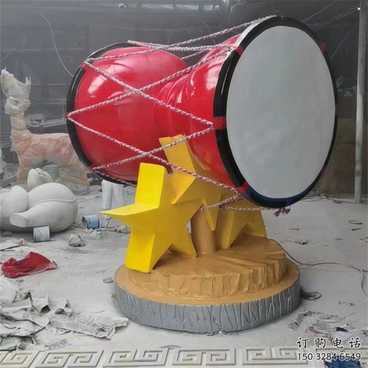 手拍鼓雕塑觀賞型，標(biāo)識雕塑，紀(jì)念不銹鋼手拍鼓雕塑展品