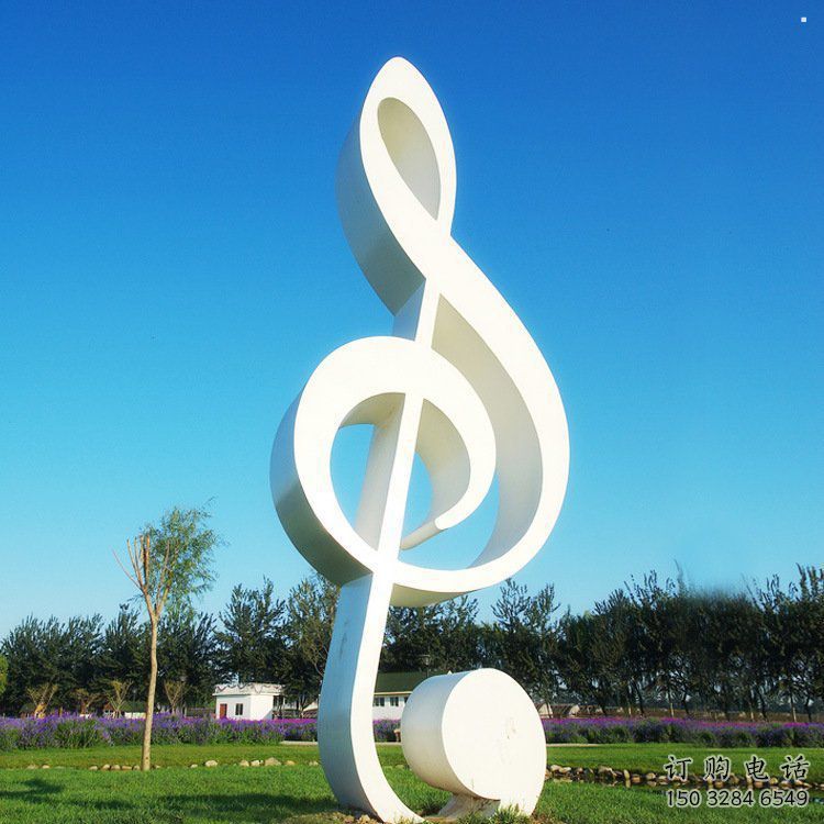 音樂符號雕塑定價，景觀雕塑，園林音樂雕塑擺件批發