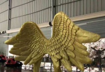 廣場鳥翅雕塑批發，廣場系列，不銹鋼鳥翅雕塑定價