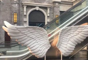 景觀鳥翅雕塑制造，歐式風格，不銹鋼鳥翅雕塑定價