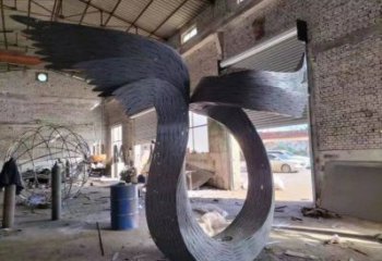 鳥翅雕塑精選，美陳雕塑，不銹鋼鳥翅雕塑通用