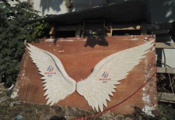 鳥翅雕塑批發，拉絲工藝，不銹鋼鳥翅雕塑承接