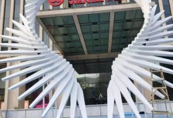 天使之翼雕塑標準，彩鋼制作，景觀翅膀雕塑優價