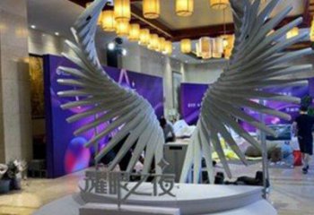 天使之翼雕塑供需，標識雕塑，景觀翅膀雕塑制造商