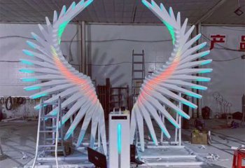 天使之翼雕塑提供，多彩藝術，中式翅膀雕塑通用