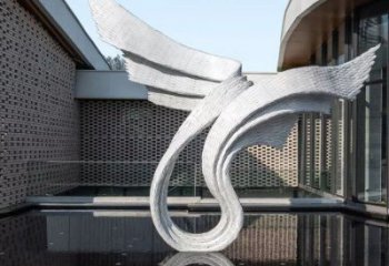 天使之翼雕塑生產，透雕系列，別墅翅膀雕塑生產商