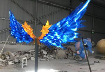 大型羽翼雕塑常用，戶外擺放，不銹鋼羽翼雕塑專供