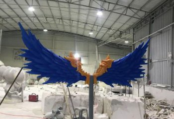 地產羽翼雕塑定做，城區小品，不銹鋼羽翼雕塑定價