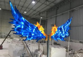 羽翼雕塑工廠選用，街道標識，不銹鋼羽翼雕塑批發(fā)