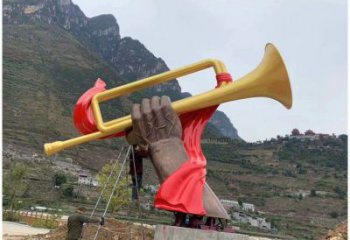 廣場(chǎng)軍號(hào)雕塑