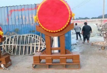 鑼鼓雕塑供求，創意雕塑，民俗不銹鋼鑼鼓雕塑制造商