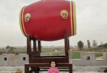 鑼鼓雕塑優價，鋼管組合，不銹鋼鑼鼓雕塑制作