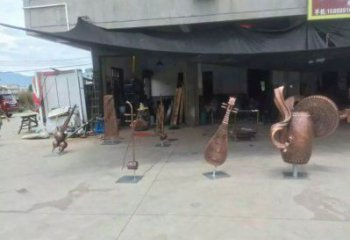 樂器雕塑裝飾精品，景觀概念，景觀銅鼓雕塑通用