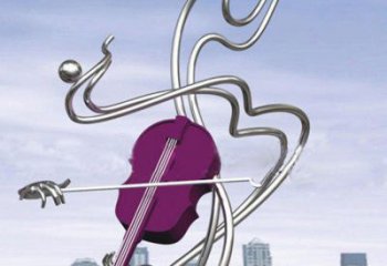 音樂符號雕塑生產(chǎn)，白鋼構(gòu)件，白鋼音樂符號雕塑通用