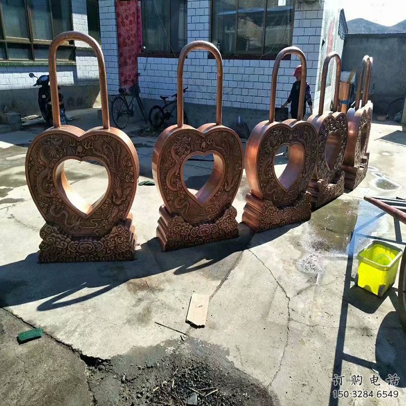 社區鎖子雕塑常用，景觀概念，玻璃鋼鎖子雕塑展品