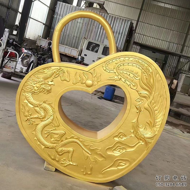 景觀鎖子雕塑供需，彩鋼制作，大型不銹鋼鎖子雕塑公司