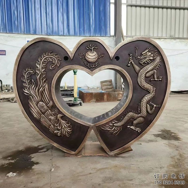 庭院銅鎖子雕塑訂做，街景小品，戶外銅鎖子雕塑制作