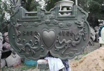 環(huán)境鎖子雕塑批發(fā)，拉絲工藝，小品玻璃鋼鎖子雕塑承接