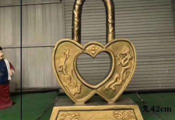 裝飾鎖子雕塑通用，街景小品，不銹鋼鎖子雕塑制造