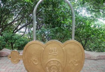鋼結(jié)構(gòu)同心鎖雕塑指用，景觀(guān)雕塑，園林鎖子雕塑點(diǎn)擊
