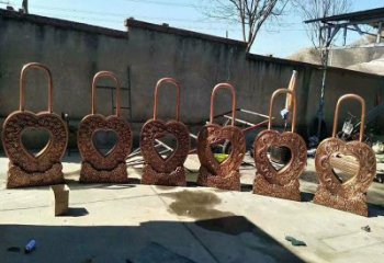 同心鎖雕塑工廠標準，多彩藝術，鎖子雕塑供應