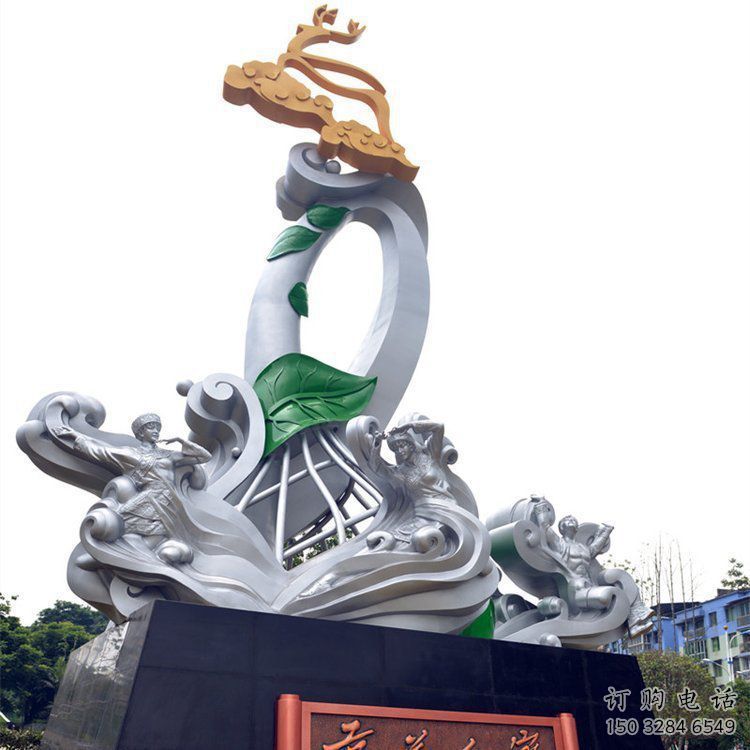 平涼蘭花雕塑承接，城市裝飾，大型蘭花花朵雕塑公司