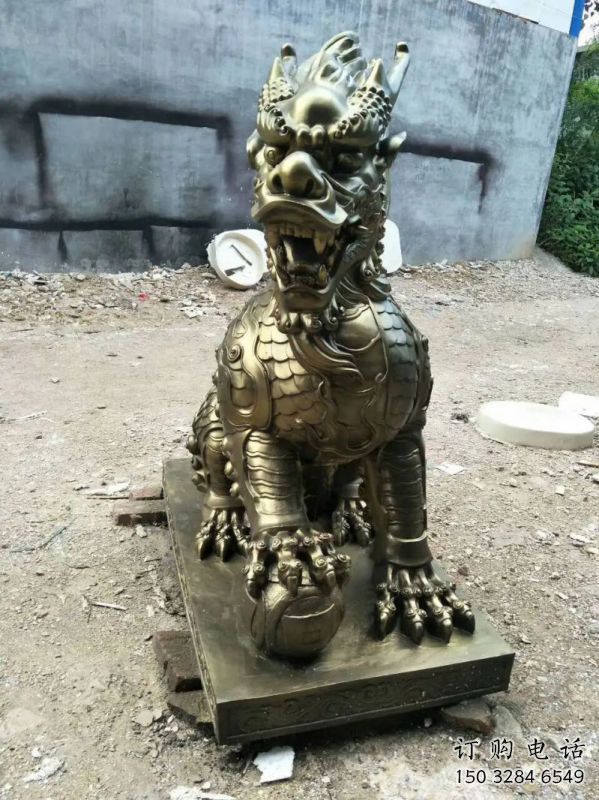 云浮校園麒麟雕塑，拉絲海洋雕塑，卡通主題