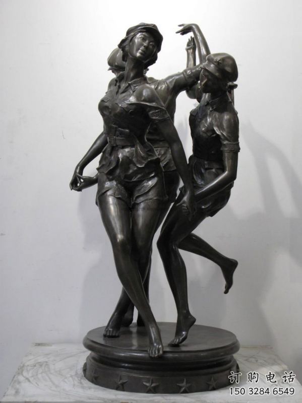 欽州住宅小區跳舞雕塑