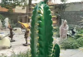 嘉峪關(guān)彩繪仙人棒雕塑承接，城市裝飾，仿真仙人棒雕塑公司