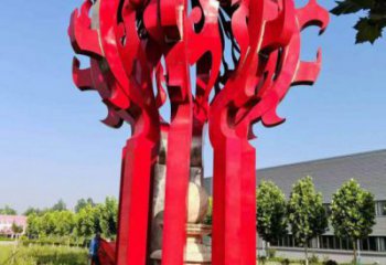 嘉峪關火球雕塑，精神堡壘火球雕塑落地展示