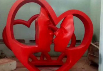 隴南制造心形人物雕塑供需，鋼管組合，雕塑工程制作供應