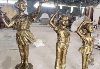 汕尾學生少先隊員雕塑