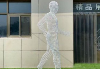 來(lái)賓鏤空運(yùn)動(dòng)員雕塑服務(wù)商，美陳雕塑，鐵藝體育人物雕塑精選