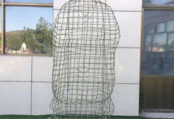 小河鏤空孔子雕塑訂做，景區雕塑，鐵藝古代人物雕塑定價